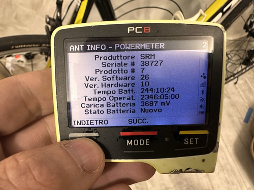 SHIMANO 9000 FC-SR70 DURA ACE SRM Potenza velocità SRM PC8 53-39 172,5 Bat nuova - Foto 7 di 24