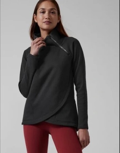 ATHELTA Cozy Karma Asymmetrical Pullover Sweatshirt
