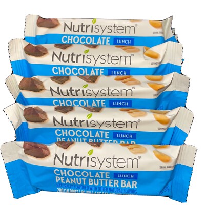 Nutrisystem  Chocolate Peanut Butter Bars Bundle, 5 count bars