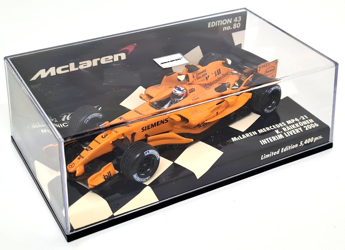 Minichamps 1/43 Mclaren Mercedes MP4-21 F1 Interim Livery Minichamps 1/43 Mclaren Mercedes MP4-21 F1 Interim Livery