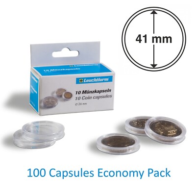 American Silver Eagles Coin Capsules 100 Lighthouse 41mm Scratch Resist Holders