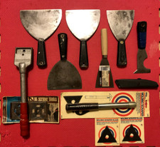 Konvolut Neu & Gebraucht Spachtel Trockenbau Messer, Schaber mit Klingen, Allzweckmesser