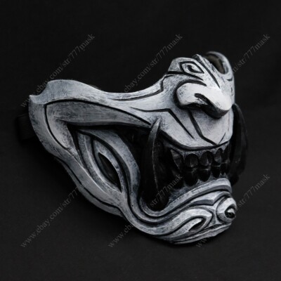 Samurai Oni Airsoft Mask Paintball Motorcycle Halloween Costume Cosplay KK32