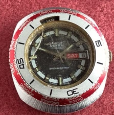 Rare Vintage Astral World  Time Manual Wind Watch Head  Spares Repair Freepost