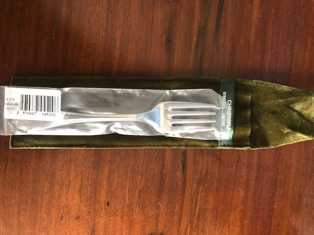 Garfo para salada Christofle Marly prata esterlina 6,5" - Imagem 2 de 4