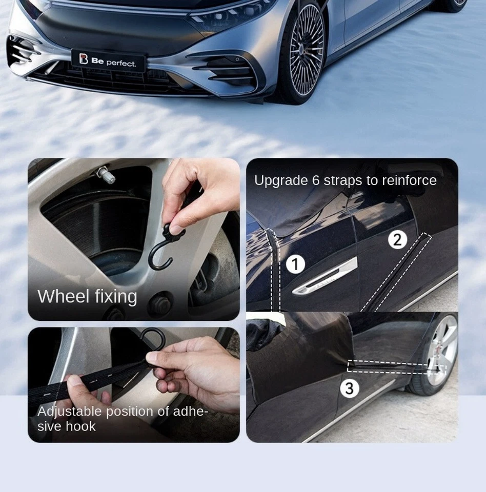 Protector de parabrisas delantero impermeable para nieve de coche sol lluvia hielo sombra invierno Foto 4 de 4