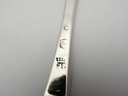 Very rare NORWICH SILVER TREFID SPOON, 1697 Elizabeth Haselwood LADY SILVERSMITH - Picture 7 of 9
