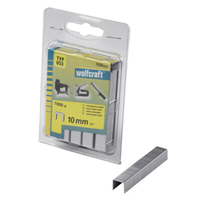 Wolfcraft Breitrückenklammern extra harter Stahl Typ 053 Tacker Klammern