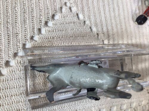 Vintage England Metal Soldiers /Horses / Cavalry /~ Lot Of 5 Gray Horses - Picture 6 of 14