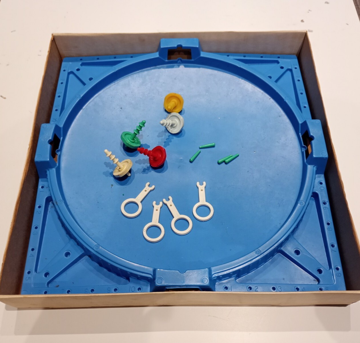 Vintage Battling Tops Board Game Ideal 1968 Complete Retro Antique