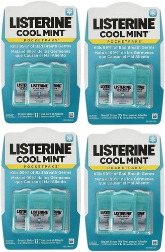 Listerine Pocketpaks, Cool Mint, 24 Strips 4Er Pack gegen Mundgeruch - Bild 12 von 12