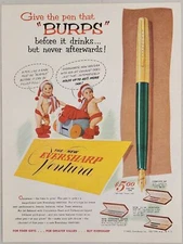 1953 Print Ad New Eversharp Ventura Fountain Pens Babies & Christmas New York,NY