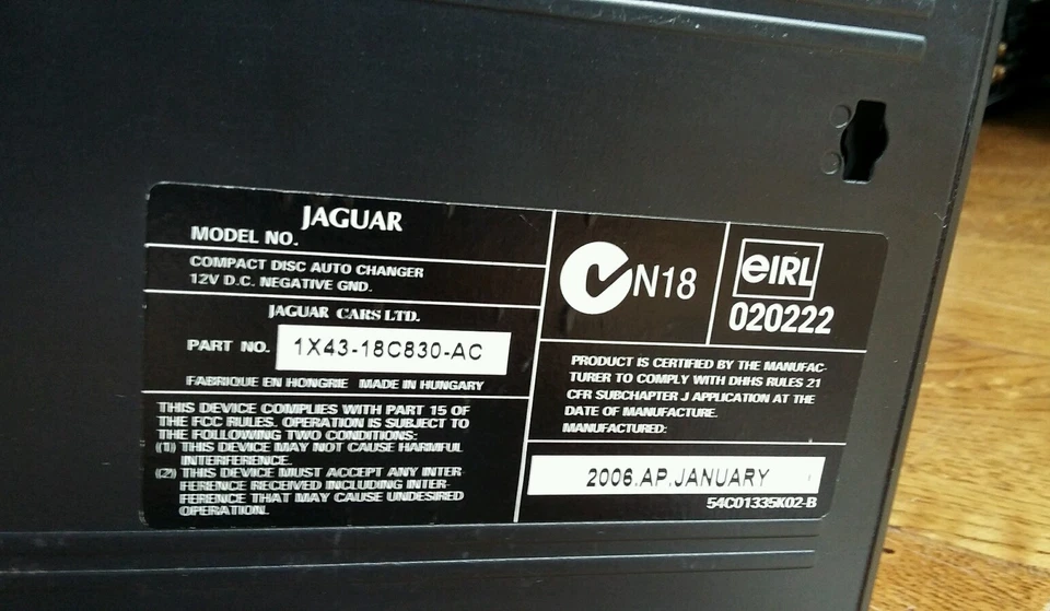 JAGUAR CD CHANGER X-TYPE XJ S-TYPE 6 DISC CD CHANGER REPAIR SERVICE - Image 3 of 3