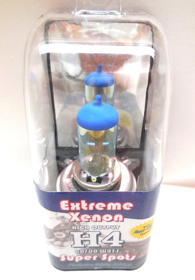WIXTECH H4 EXTREME XENON SUPER SPOTS 60/80 WATT PLATINUM WHITE 5000K H.O. BULB - Image 2 of 4