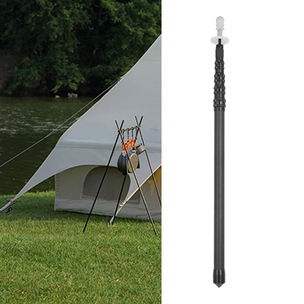 Carbon Fibre Collapsible Tent Poles 45
