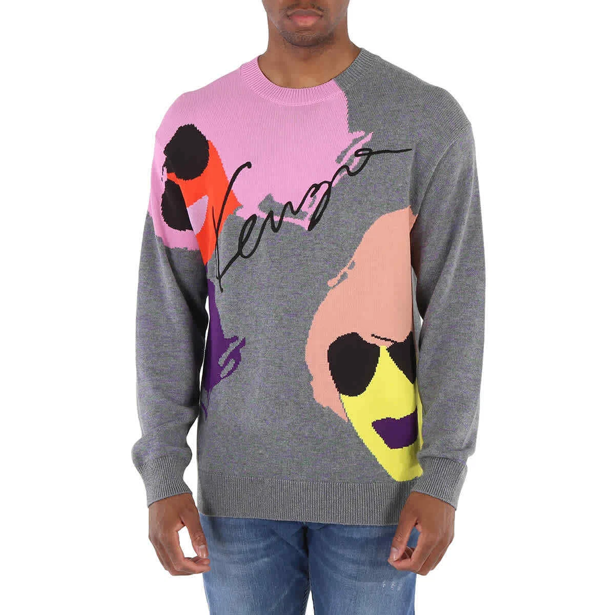 Kenzo jumper hotsell grey mens