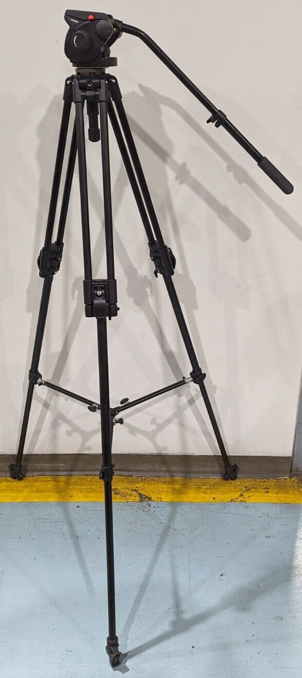 Manfrotto 351MVB2 Tripod w/ 503HDV Fluid Head **No Mount Plate