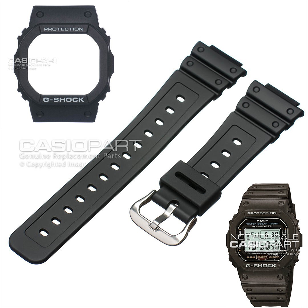 Genuine Casio Watch Band & Bezel G-Shock DW-5600E-1V DW Genuine Casio Watch Band & Bezel G-Shock DW-5600E-1V DW