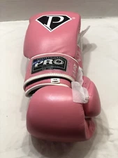 Pro Tech Boxing Gloves Sparring/Bag Gloves Size 14 Oz. Pink