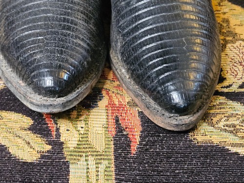 Vintage Justin Iguana Echsenhaut Westernstiefel in Schwarz L 4705 Damen US 6B - Bild 14 von 22