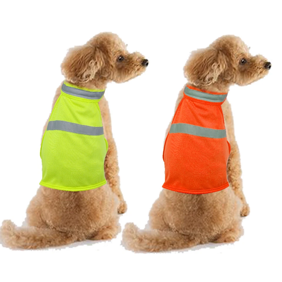 Reflective Dog Vest Custom Name Print High Visibility Jacket Personalised S M L  - Image 4 of 4