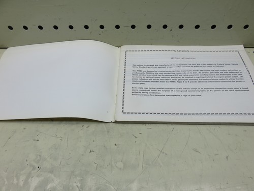 1982 SUZUKI RM60 OWNER OPERATORS MANUAL BOOK DIAGRAM (TMAN09) - Picture 6 of 12