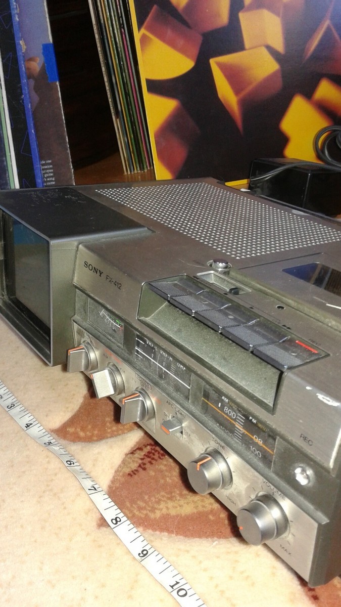 VINTAGE SONY FX-412 TV FM/AM RECEIVER CASSETTE CORDER | eBay