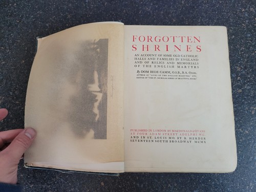 Forgotten Shrines by Dom Bede Camm 1910 Catholic Halls & Families - Picture 9 of 19