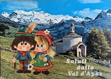 Cartolina Antagnod Aosta Val d’Ayas viaggiata