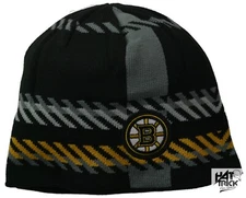 OTH Boston Bruins NHL Old Time Hockey Team Knit Beanie Uncuffed Winter Hat