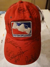 Indy Racing League Red Embroidered Hat With Multiple Drivers Signatures