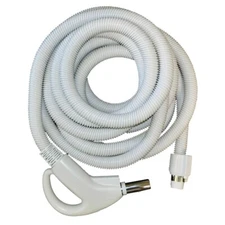 Central Vacuum Hose Plastiflex Brand 30' Direct Connect with 3 Position Switch