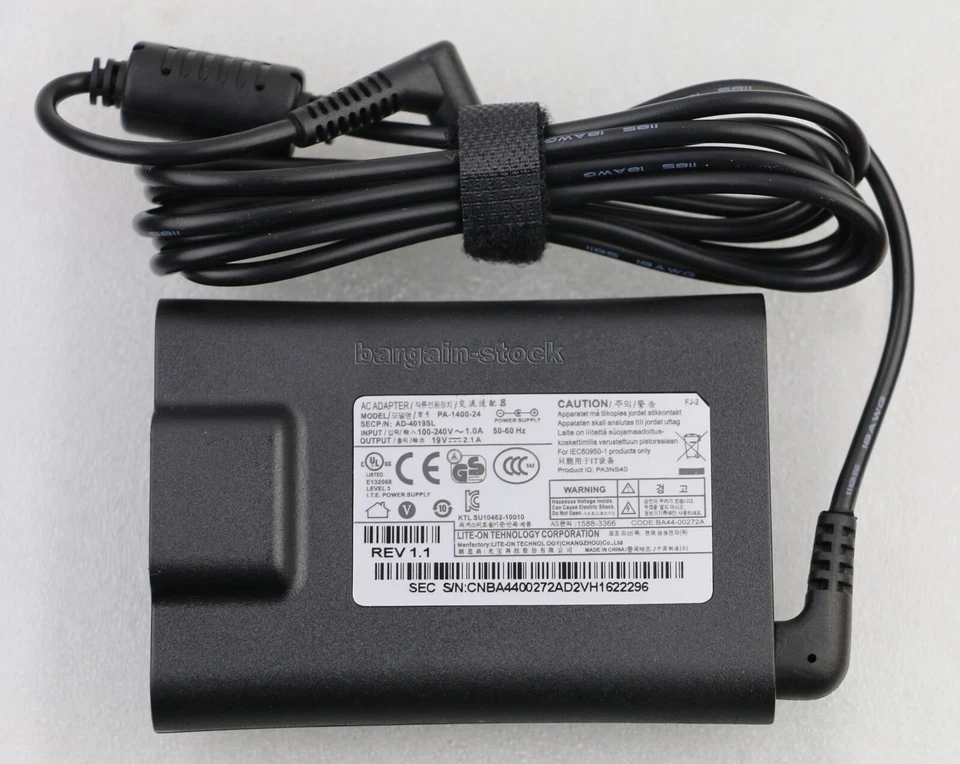 Original Samsung NP905S3G-K02US NP915S3G-K04US AC Adapter Charger 19V 2.1A 40W - image 2 of 4