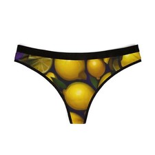 Lemons Women's Thongs AOP 