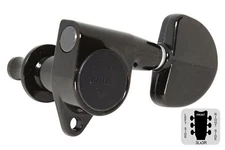 GOTOH SG301-20 Tuning Machine with Grover shaped buttons - 3L x 3R - Black