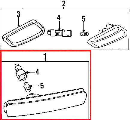 BMW NEW GENUINE Z3 E36 BUMPER LIGHT SIDE MARKER INDICATOR BMW NEW GENUINE Z3 E36 BUMPER LIGHT SIDE MARKER INDICATOR