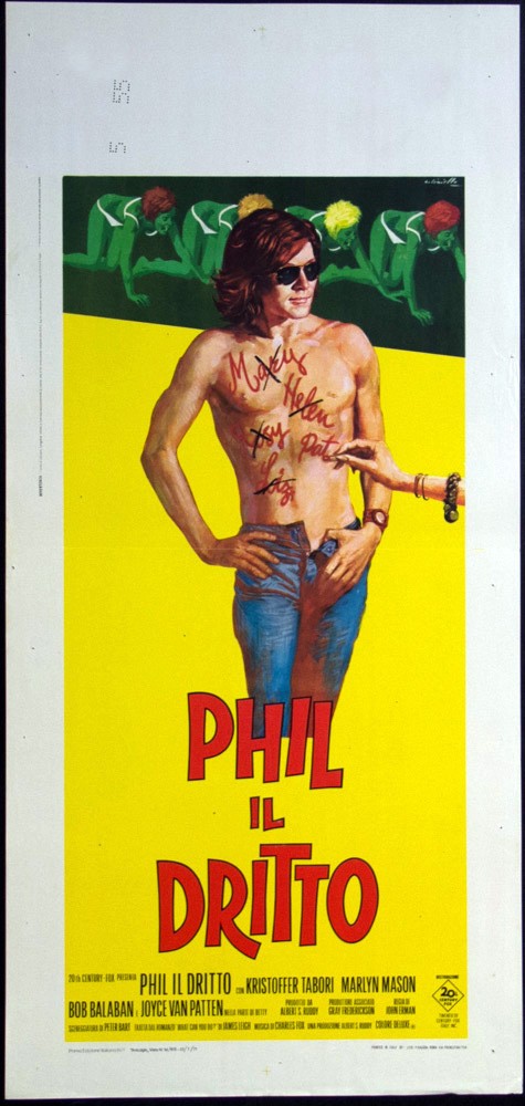 Locandina originale film Phil il dritto (1971) - Regia di John Erman