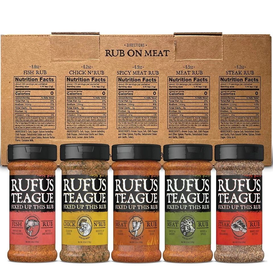 BBQ Seasoning Gift Set, Big Box O' Rub BBQ Dry Rub for Smoking and Grilling Meat - Image 2 of 4