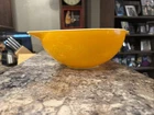 Vtg Orange Yellow Daisy Sunflower 444 PYREX 4 Qt Cinderella Mixing Nesting Bowl