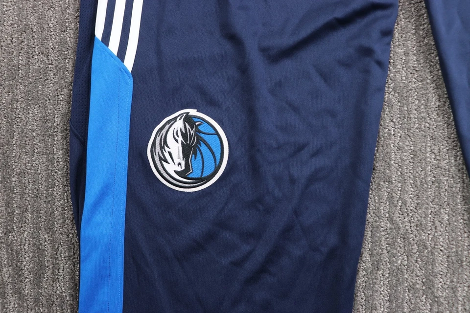 Y2K adidas Dallas Mavericks NBA Authentic Snap Track Pants Men 4XL extra Long - Image 2 of 4
