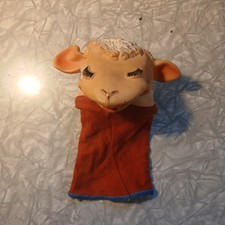 Lamb Chop Hand Puppet Vintage 1960 Tarcher Shari Lewis Toy Vinyl Rubber Head
