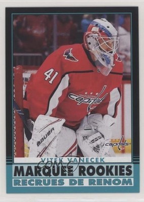 2020 Upper Deck O-Pee-Chee Retro Update Black /100 Vitek Vanecek Rookie RC 09za