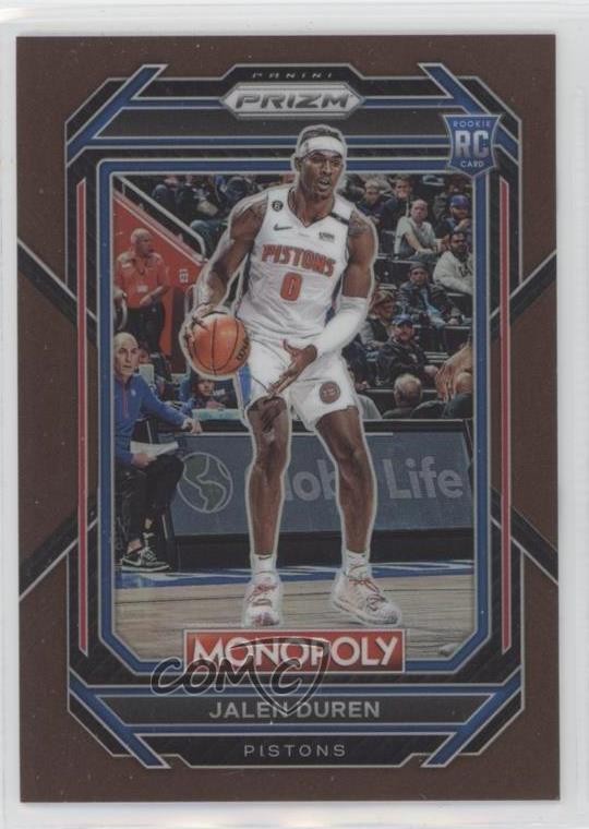 2022-23 Panini Prizm Monopoly Brown Prizm 112/249 Jalen Duren #27 Rookie RC 0t5