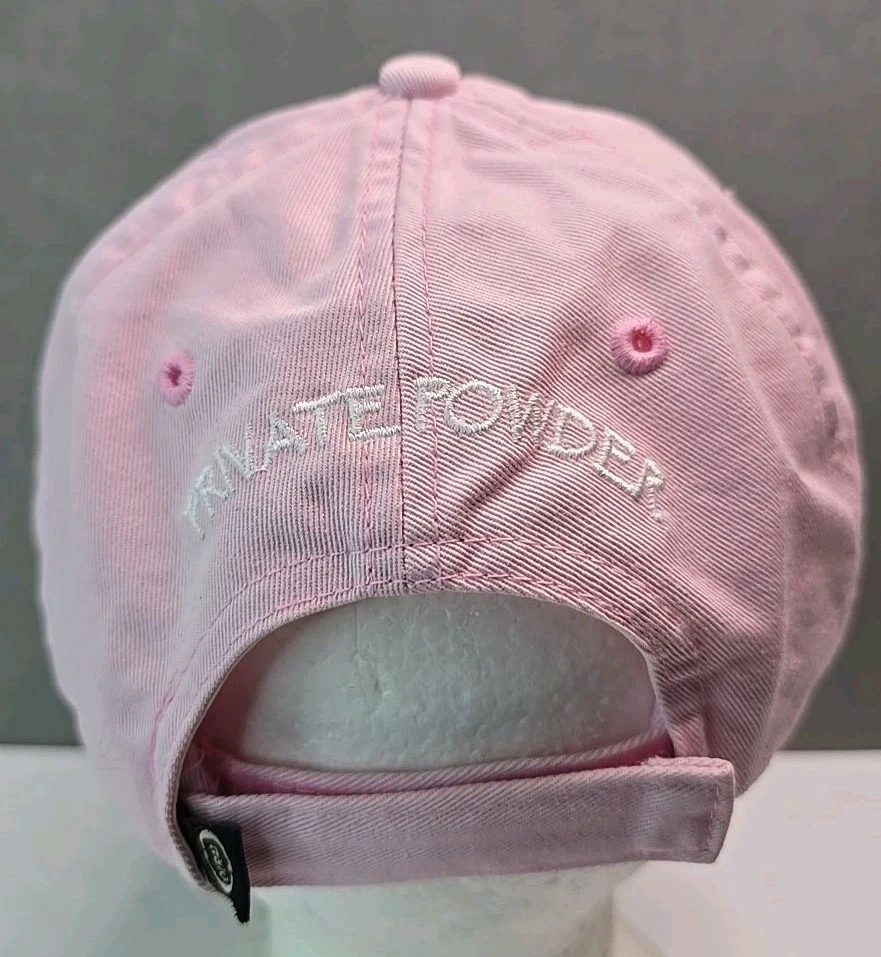 Boné Yellowstone Club alça traseira pó privado rosa Big Sky esqui Montana - Imagem 3 de 4