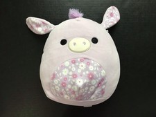 Original Squishmallows 8" Delzi The Purple Donkey Plush Easter B26