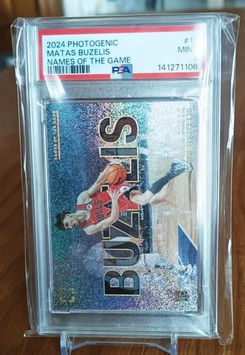 2024-25 Panini Photogenic Matas Buzelis Names Of The Game RC Case Hit SSP PSA