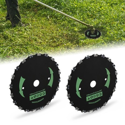 2pcs 9'' Chainsaw Brush Blade 14 Tooth Cutter Trimmer Head Weed Mower Saw Blade