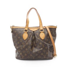 Louis Vuitton Handbag Palermo Brown Leather Monogram