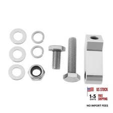 Silver Bracket Lamp Holder Kit for Motorcycle Main Lights - 3/4" Bracket