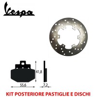 Satz BremsbelÄGe UND Bremsscheiben Hinten Vespa GTS - GTV 250 IE 2008 2009